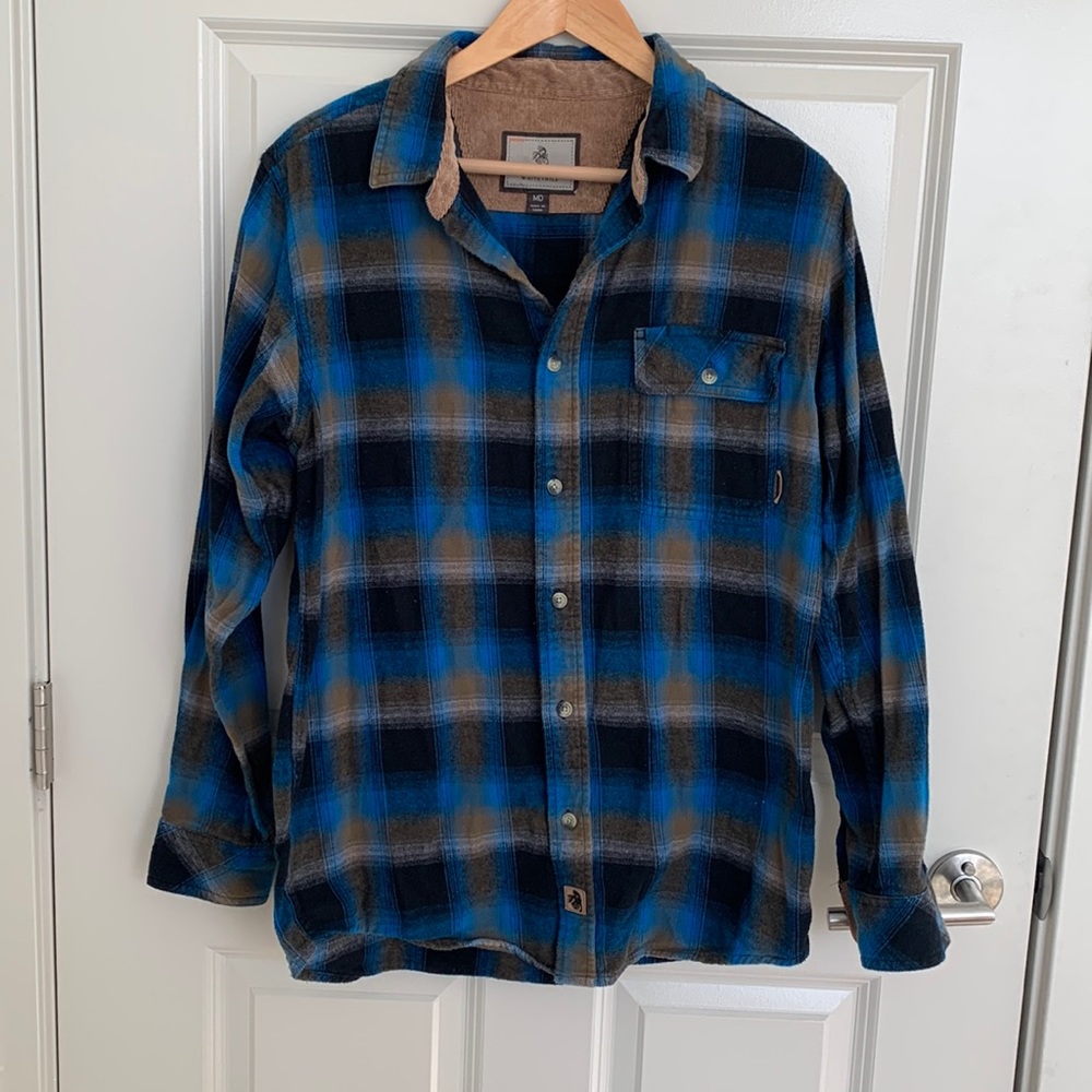 Legendary Whitetails Mens Flannel Blue, Black, and Brown